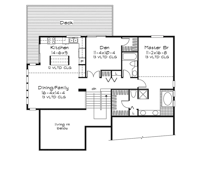 Cabin & Cottage House Plan First Floor - Angelino Neoclassical Home 072D-0414 - Search House Plans and More