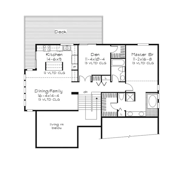 Modern House Plan First Floor - Angelino Neoclassical Home 072D-0414 - Search House Plans and More