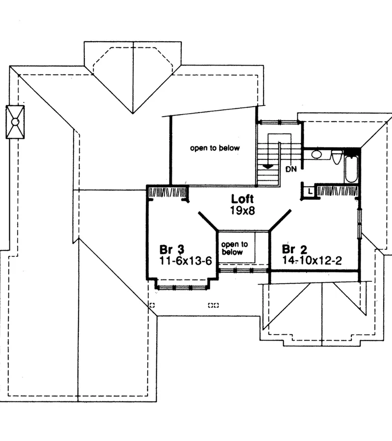 Southern House Plan Second Floor - Calumet Ranch Country Home 072D-0415 - Search House Plans and More