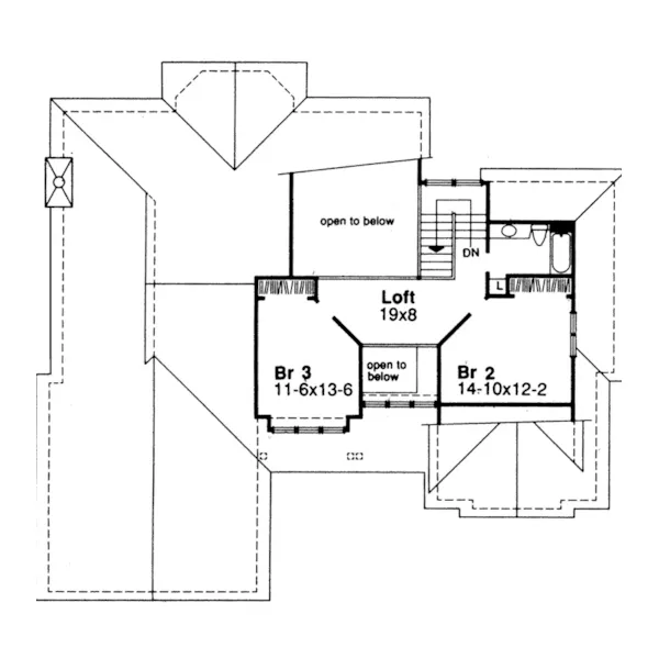 Traditional House Plan Second Floor - Calumet Ranch Country Home 072D-0415 - Search House Plans and More