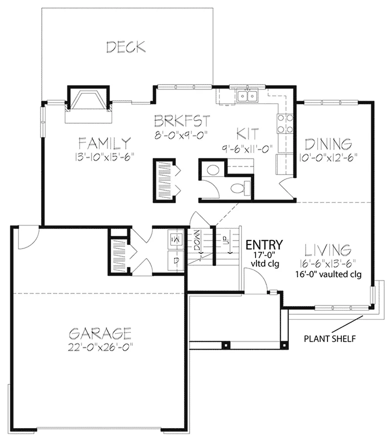 Traditional House Plan First Floor - Todforth Way Traditional Home 072D-0418 - Shop House Plans and More