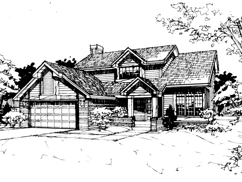 Country House Plan Front of Home - Todforth Way Traditional Home 072D-0418 - Shop House Plans and More