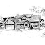 Southern House Plan Front of Home - Todforth Way Traditional Home 072D-0418 - Shop House Plans and More