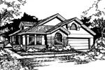 Ranch House Plan Front of Home - Emilia Park Country Ranch Home 072D-0420 - Search House Plans and More