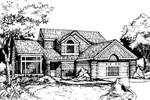 Country House Plan Front of Home - Hollybrook Rustic Home 072D-0423 - Search House Plans and More
