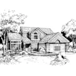 Southern House Plan Front of Home - Hollybrook Rustic Home 072D-0423 - Search House Plans and More