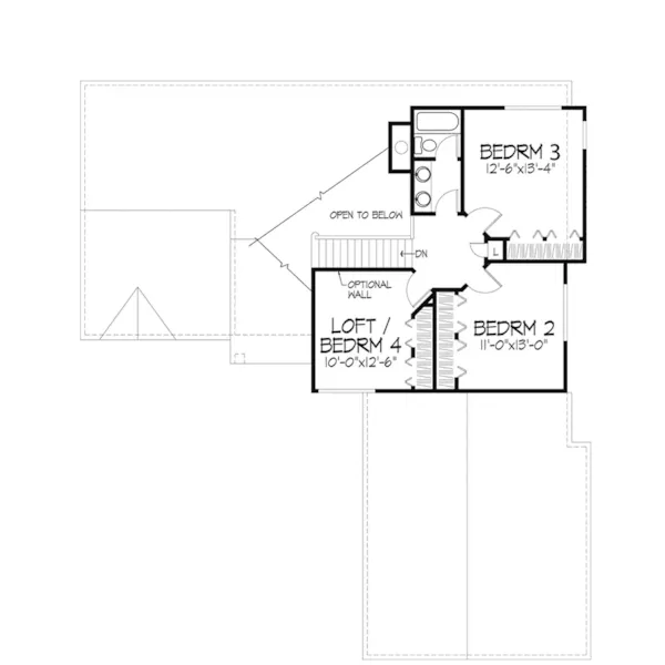 Southern House Plan Second Floor - Selby Place Traditional Home 072D-0426 - Shop House Plans and More