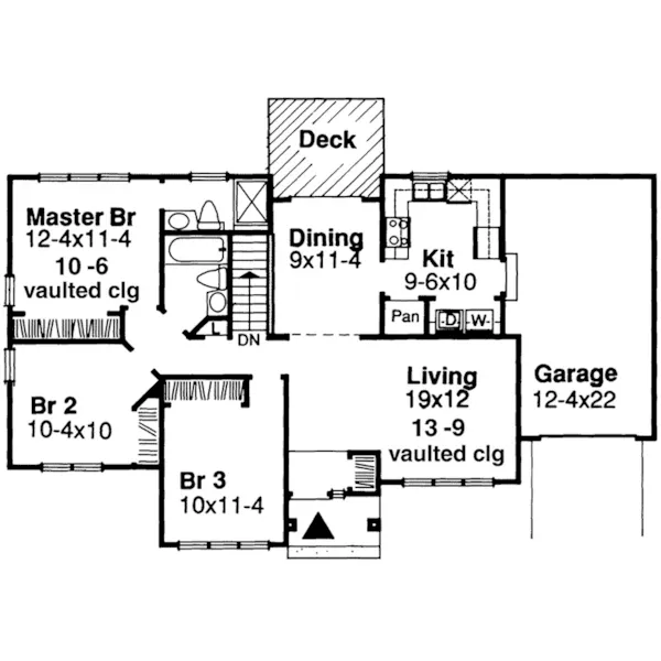 Country House Plan First Floor - Windsong Ranch Home 072D-0427 - Shop House Plans and More