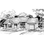 Country House Plan Front of Home - Windsong Ranch Home 072D-0427 - Shop House Plans and More