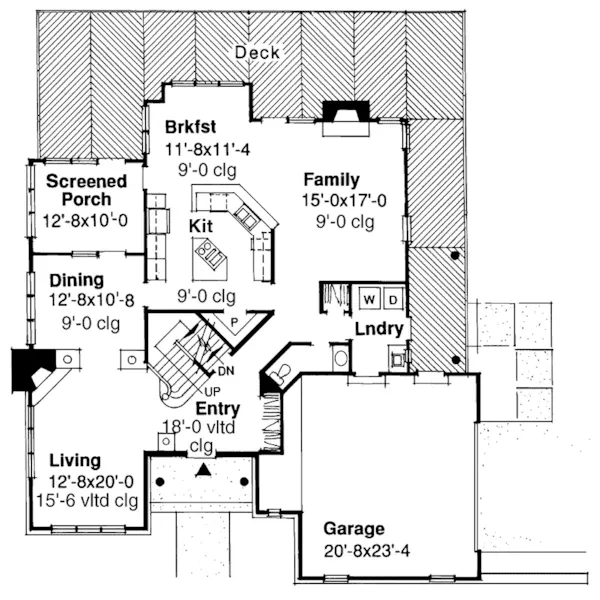 Craftsman House Plan First Floor - Carol Junction European Home 072D-0428 - Search House Plans and More