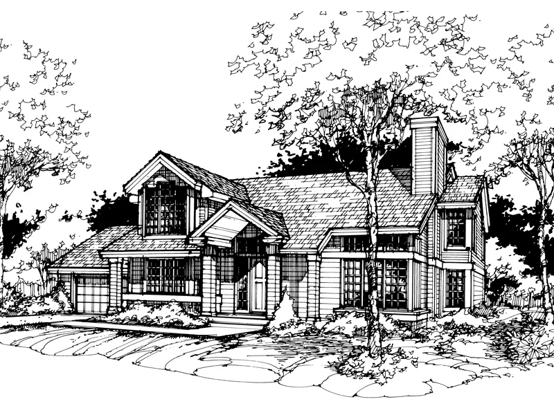 Country House Plan Front of Home - Encino Rustic Home 072D-0429 - Search House Plans and More