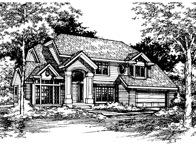 Contemporary House Plan Front of Home - Hollister Crossing Rustic Home 072D-0431 - Search House Plans and More