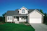 Traditional House Plan Front of Home - Cool Valley Traditional Home 072D-0433 - Search House Plans and More