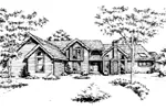 Southern House Plan Front of Home - Greene Hollow Luxury Home 072D-0435 - Search House Plans and More