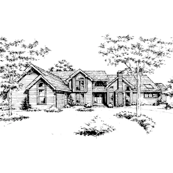 Luxury House Plan Front of Home - Greene Hollow Luxury Home 072D-0435 - Search House Plans and More