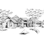 Luxury House Plan Front of Home - Greene Hollow Luxury Home 072D-0435 - Search House Plans and More