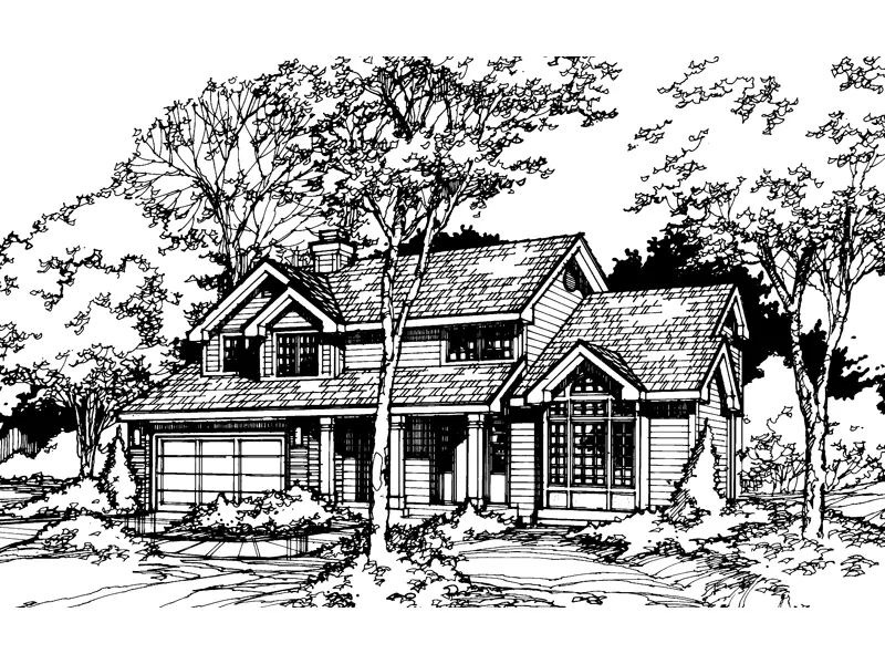 Country House Plan Front of Home - Brubaker Neoclassical Home 072D-0436 - Search House Plans and More