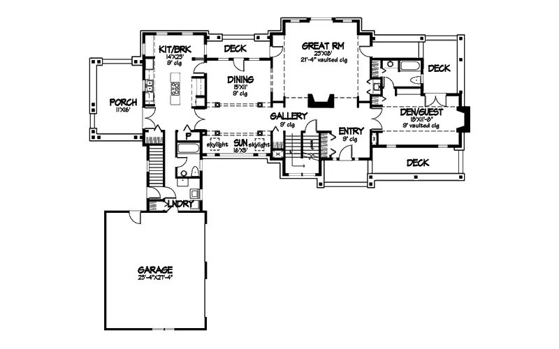 Southern House Plan First Floor - Kirkwood Luxury Home 072D-0438 - Search House Plans and More