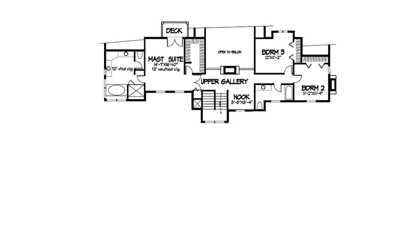 Luxury House Plan Second Floor - Kirkwood Luxury Home 072D-0438 - Search House Plans and More