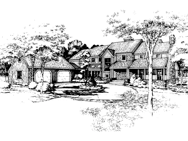 Luxury House Plan Front of Home - Kirkwood Luxury Home 072D-0438 - Search House Plans and More