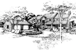 Luxury House Plan Front of Home - Kirkwood Luxury Home 072D-0438 - Search House Plans and More
