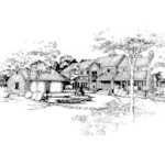 Contemporary House Plan Front of Home - Kirkwood Luxury Home 072D-0438 - Search House Plans and More