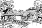 Ranch House Plan Front of Home - Shortridge Rustic Ranch Home 072D-0440 - Shop House Plans and More
