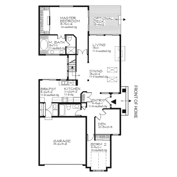 Traditional House Plan First Floor - Mariedale Country Cottage Home 072D-0443 - Shop House Plans and More