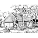 Traditional House Plan Front of Home - Mariedale Country Cottage Home 072D-0443 - Shop House Plans and More