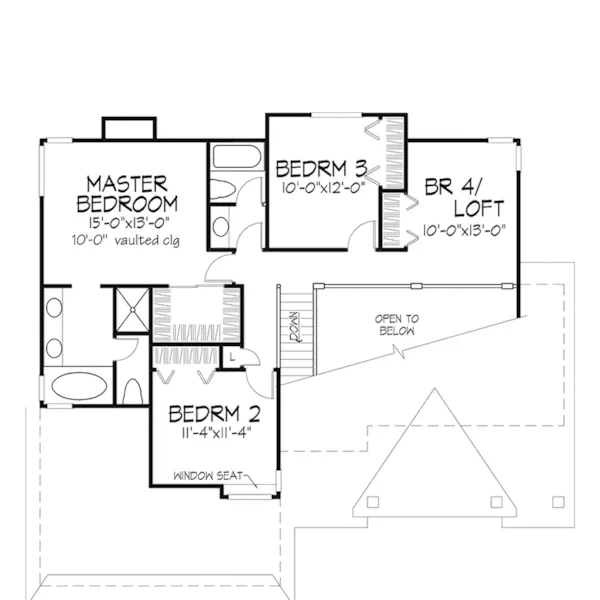 Country House Plan Second Floor - Caleb Rustic Home 072D-0445 - Search House Plans and More