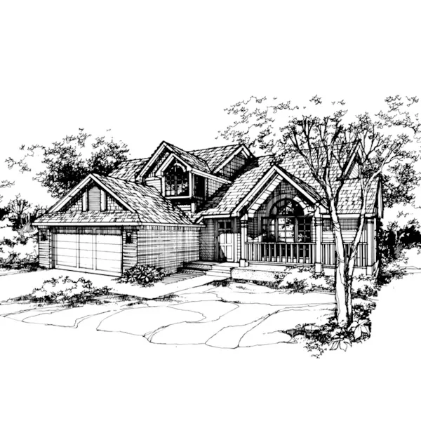 Country House Plan Front of Home - Caleb Rustic Home 072D-0445 - Search House Plans and More