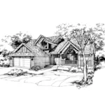 Country House Plan Front of Home - Caleb Rustic Home 072D-0445 - Search House Plans and More