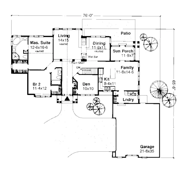 Country House Plan First Floor - Williams Cove Shingle Home 072D-0447 - Shop House Plans and More