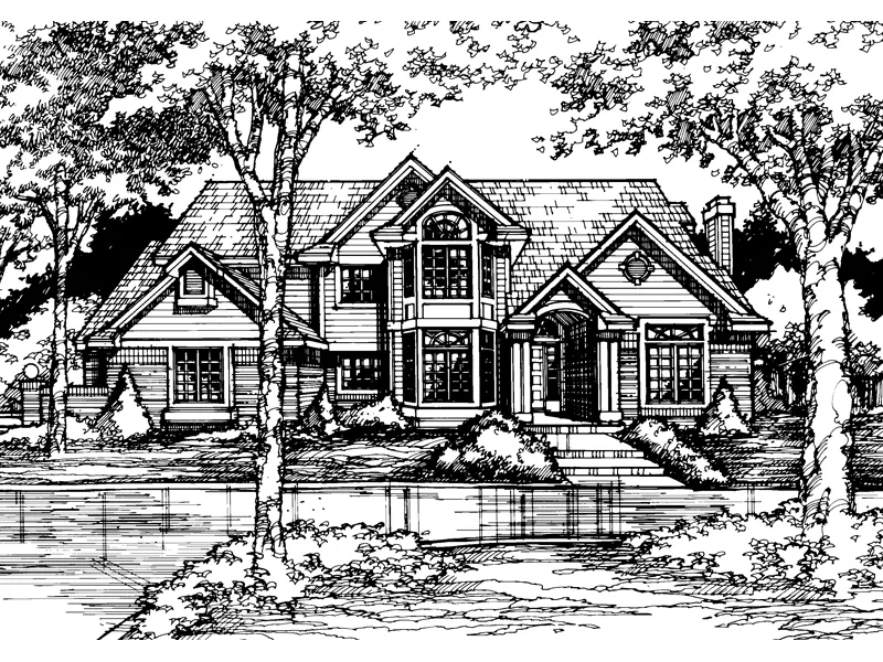 Southern House Plan Front of Home - Hollyberry Luxury Rustic Home 072D-0448 - Search House Plans and More