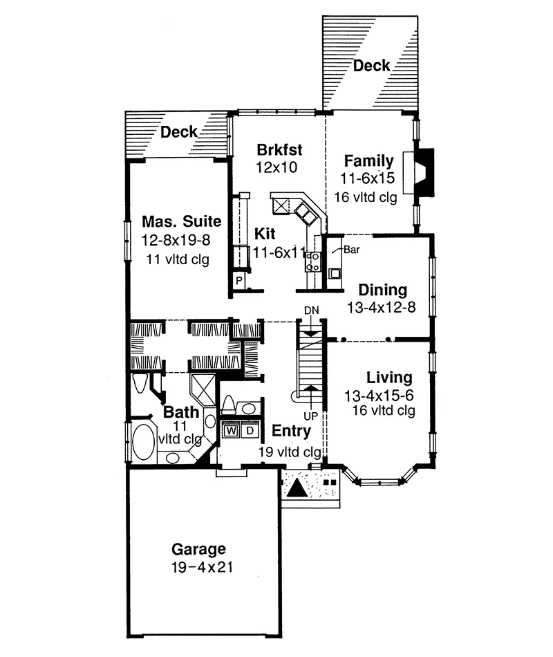 Traditional House Plan First Floor - Sedgewick Place Country Home 072D-0449 - Shop House Plans and More