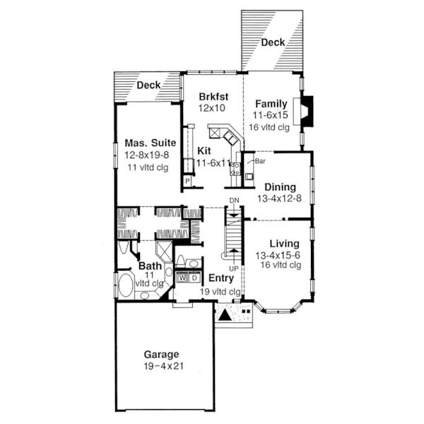 Country House Plan First Floor - Sedgewick Place Country Home 072D-0449 - Shop House Plans and More