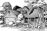 House Plan Front of Home 072D-0449