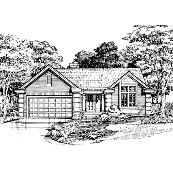 Ranch House Plan Front of Home - Summit Cove Traditional Home 072D-0450 - Shop House Plans and More