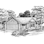 Ranch House Plan Front of Home - Summit Cove Traditional Home 072D-0450 - Shop House Plans and More