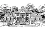 Luxury House Plan Front of Home - Westleigh Terrace Luxury Home 072D-0452 - Shop House Plans and More