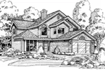 Traditional House Plan Front of Home - Francesca Southern Country Home 072D-0453 - Search House Plans and More