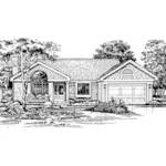 House Plan Front of Home 072D-0454