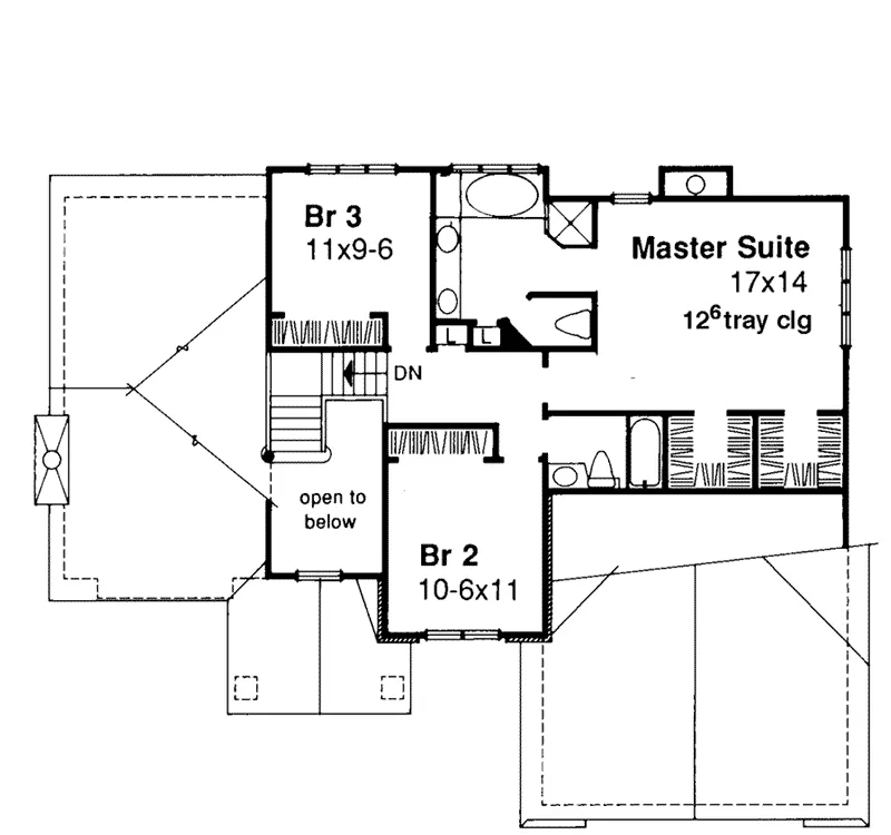 Traditional House Plan First Floor - Cherry Glen Traditional Home 072D-0455 - Search House Plans and More