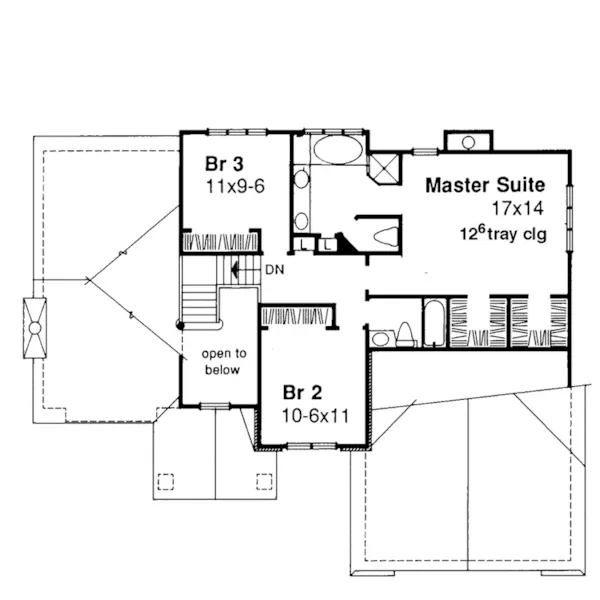 Southern House Plan First Floor - Cherry Glen Traditional Home 072D-0455 - Search House Plans and More