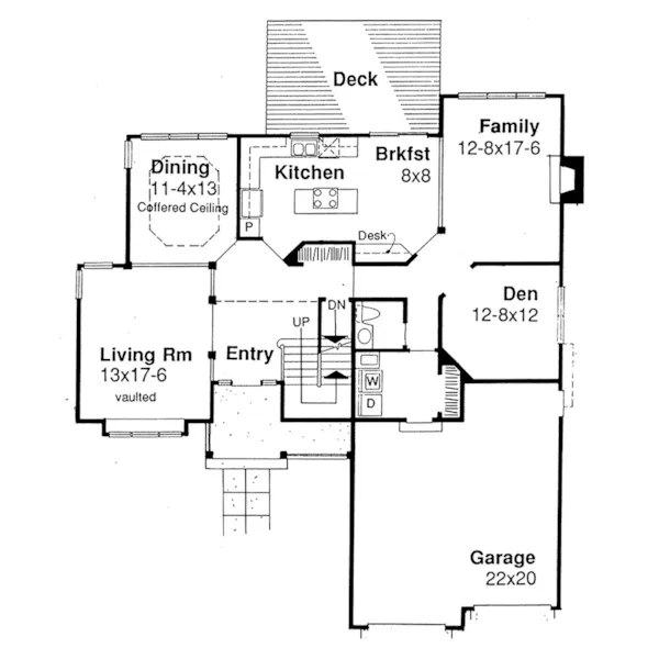 Country House Plan First Floor - Wolkin Traditional Home 072D-0456 - Shop House Plans and More