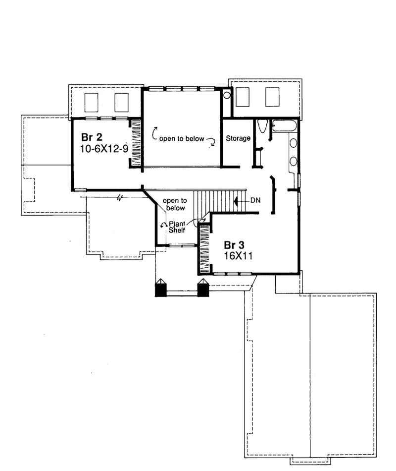 Southern House Plan Second Floor - Westmeade Traditional Home 072D-0457 - Shop House Plans and More