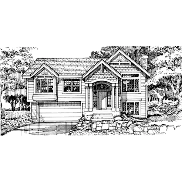 Craftsman House Plan Front of Home - Greengate Shingle Style Home 072D-0458 - Search House Plans and More