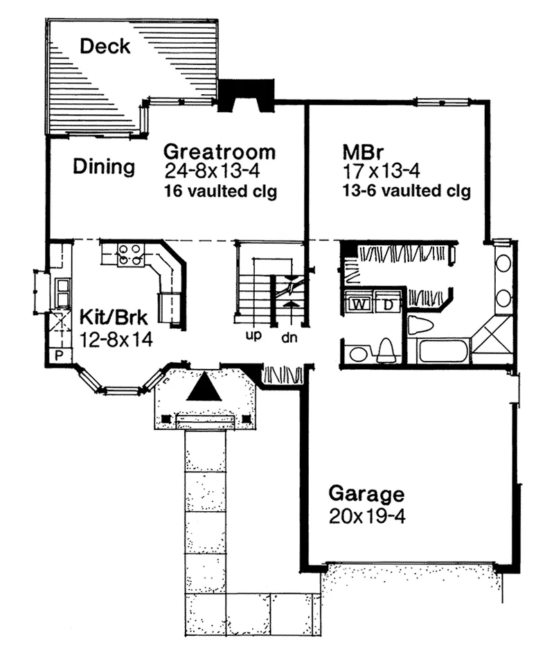 Southern House Plan First Floor - Oakglen Traditional Home 072D-0460 - Shop House Plans and More
