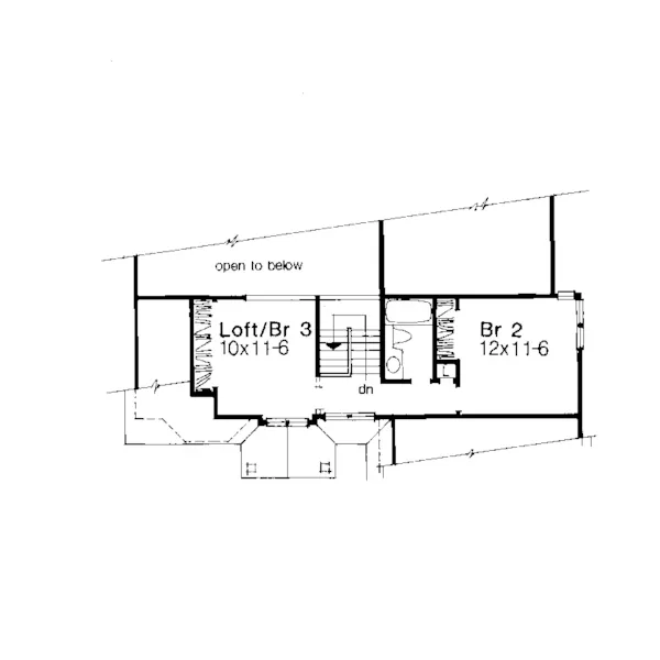 Traditional House Plan Second Floor - Oakglen Traditional Home 072D-0460 - Shop House Plans and More