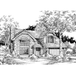 Southern House Plan Front of Home - Norton Shores Rustic Home 072D-0462 - Shop House Plans and More